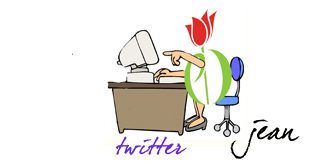 pdtulip at the computer