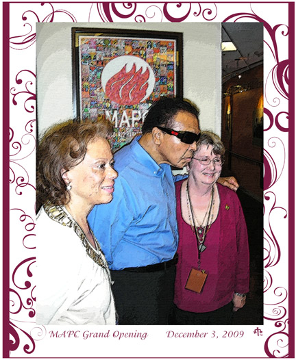 Muhammad Ali mosaic at Parkinson Center